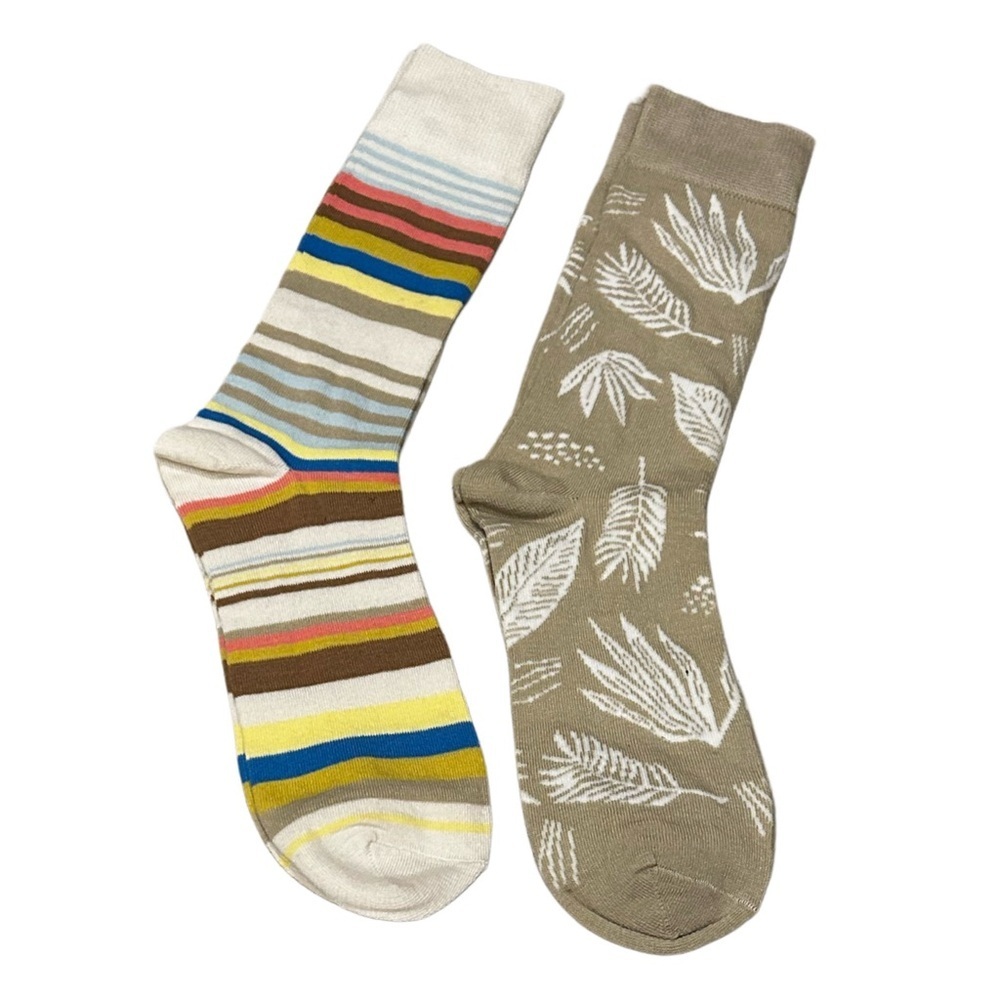 Goodfellow & Co Multicolor and Tan Dress Socks